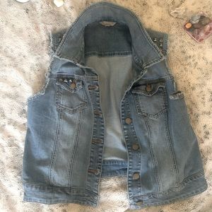 Studded / Denim / Vest / Jacket